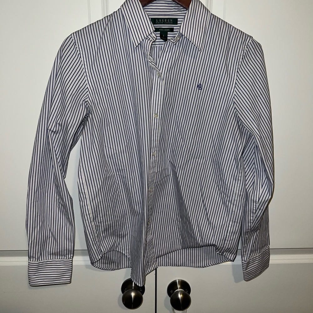 Ralph Lauren Women’s Blue Striped Shirt